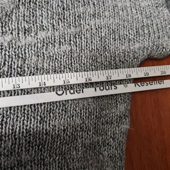 American Eagle Tunic Sweater Womens Beige Deep V Neck Knit Cottagecore Y2K New - Picture 14 of 15